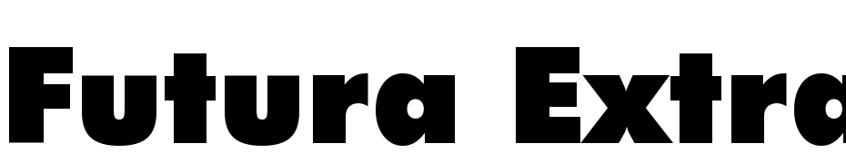 Futura Extra Black BT cкачати шрифт безкоштовно
